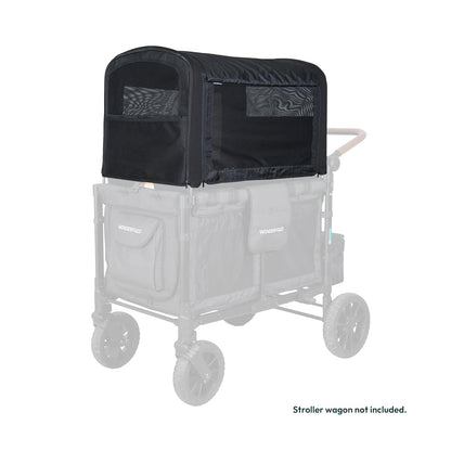 Flex Canopy - Stroller Wagon Canopy - UV Protection - Overhead Attachment & Stroller Wagon Sun Shade - Fits W4 OG - Black