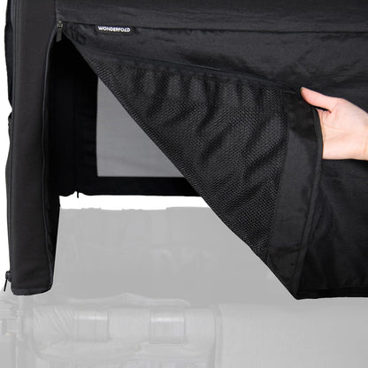 Flex Canopy - Stroller Wagon Canopy - UV Protection - Overhead Attachment & Stroller Wagon Sun Shade - Fits W4 OG - Black