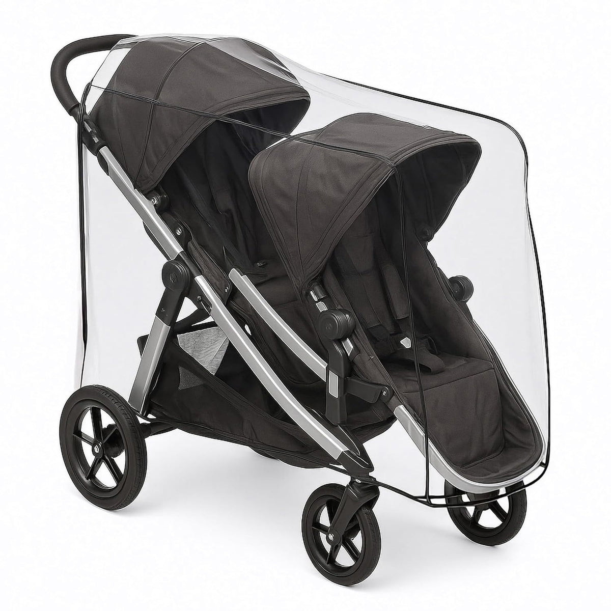 Rain and Wind Cover for Baby Jogger City Select Double Stroller (Stroller not Included) Made in USA