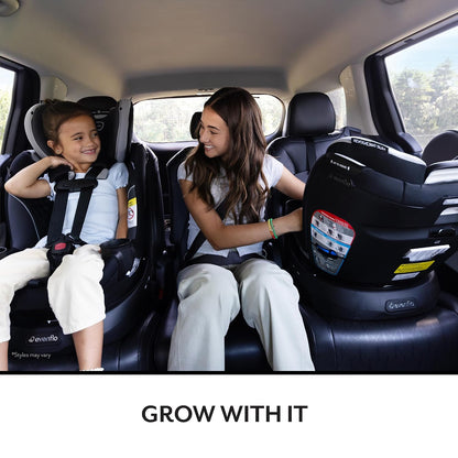 Gold Revolve360 Slim 2-in-1 Rotational Car Seat with SensorSafe (Obsidian Black)