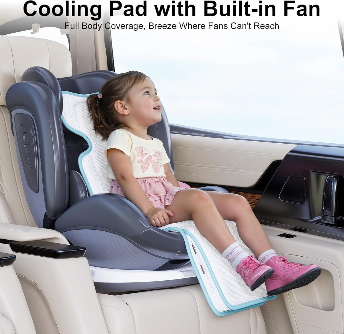 Baby Stroller Cooling Pad, 3D Breathable Carseat Cooling Pad