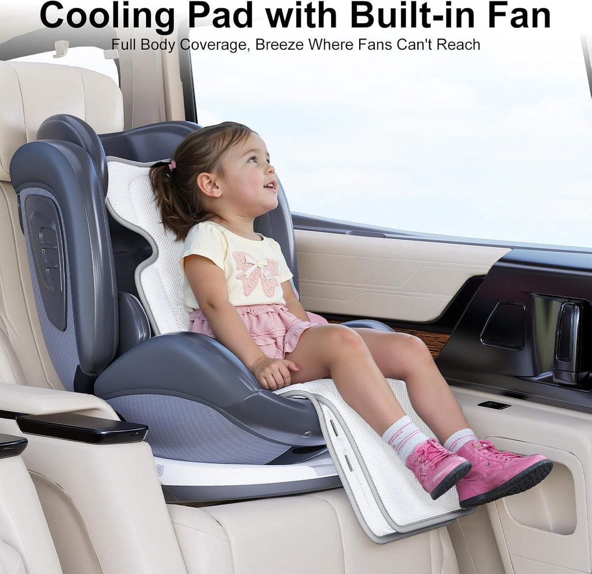 Baby Stroller Cooling Pad, 3D Breathable Carseat Cooling Pad
