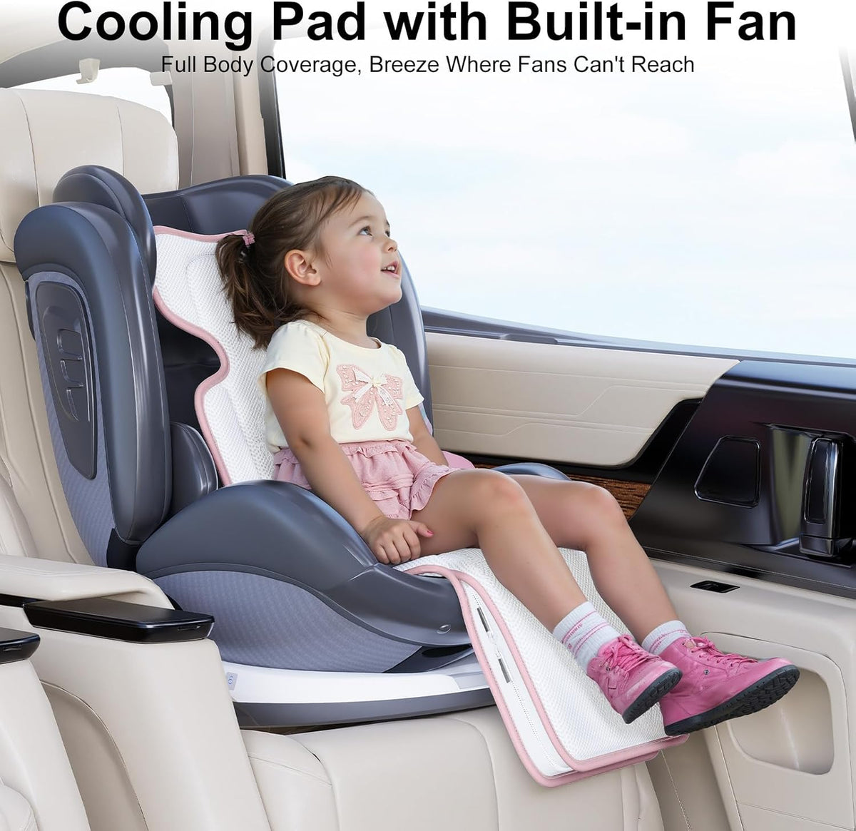 Baby Stroller Cooling Pad, 3D Breathable Carseat Cooling Pad