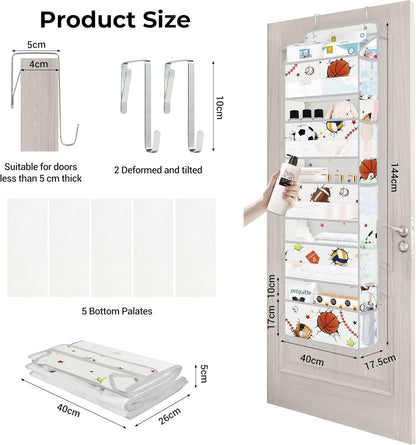 3D Ball Over the Door Organizer Diaper Toy Nursery Hanging Shelf
