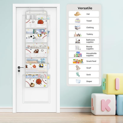 3D Ball Over the Door Organizer Diaper Toy Nursery Hanging Shelf