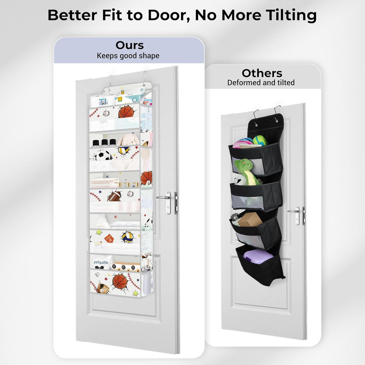 3D Ball Over the Door Organizer Diaper Toy Nursery Hanging Shelf