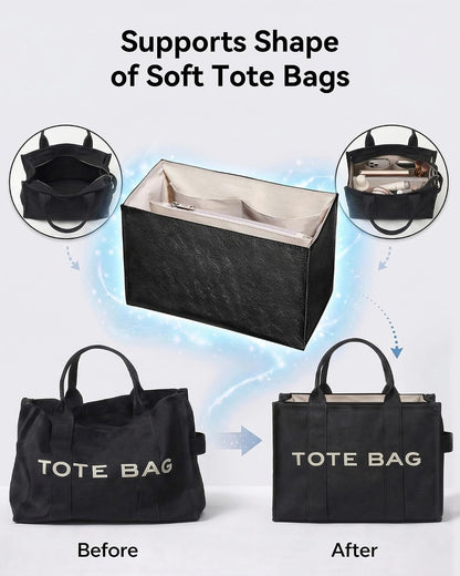Purse Organizer Insert, Structured Tote Bag Organizer for Longchamp Bags