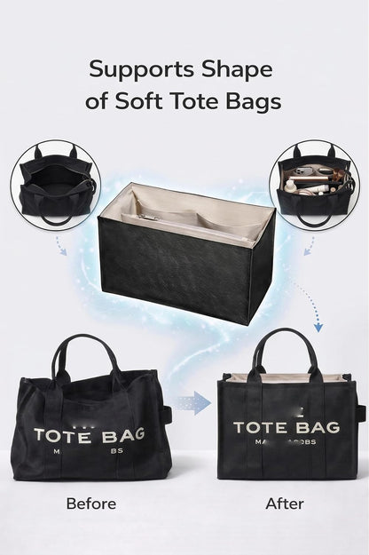 Purse Organizer Insert, Structured Tote Bag Organizer for Longchamp Bags