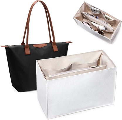 Purse Organizer Insert, Structured Tote Bag Organizer for Longchamp Bags