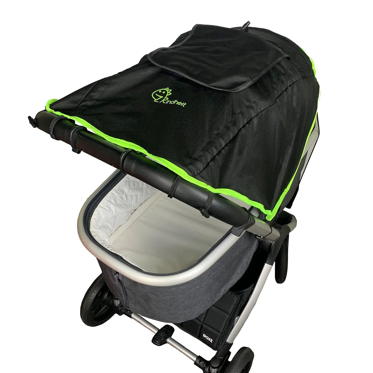 Universal Sun Shade and Mosquito Shield for Strollers – Baby Stroller Accessories – Blackout Cover Accessory and Visor for Boys and Girls – Versatile Stroller Attachment & Protector