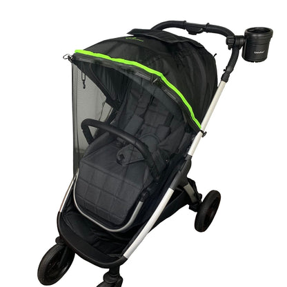 Universal Sun Shade and Mosquito Shield for Strollers – Baby Stroller Accessories – Blackout Cover Accessory and Visor for Boys and Girls – Versatile Stroller Attachment & Protector