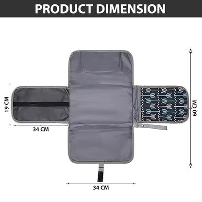 Portable Baby Changing Pad – Waterproof Travel Diaper Mat for Newborns, Lightweight & Foldable with Wipeable Surface for Moms & Dads On-The-Go