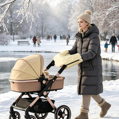 Pram Hands Muff Fleece Waterproof Windproof Universal Anti Slip Thermal