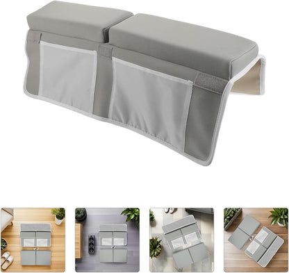 Bath Kneeler and Rest Pad Set for Neoprene Cushioned Bath Kneeling Pad with Reliable Grip and Breathable Pockets Time Knee Mat for Parents