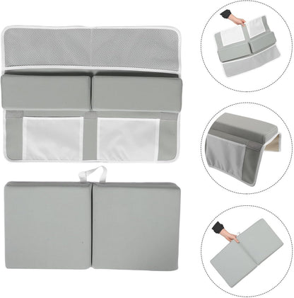 Bath Kneeler and Rest Pad Set for Neoprene Cushioned Bath Kneeling Pad with Reliable Grip and Breathable Pockets Time Knee Mat for Parents