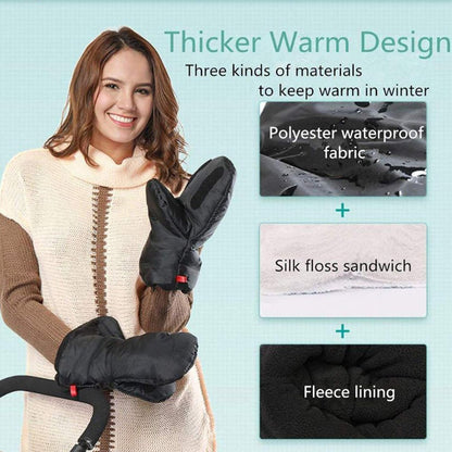 Gloves,Stroller Gloves Hand Muff for Extra Thick Winter Waterproof Gloves Warmer for Parents and Caregivers