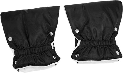 Hand Muff Winter Gloves (2Pcs) - Universal Size, Windproof Hand Warmer with Snap Button Closure