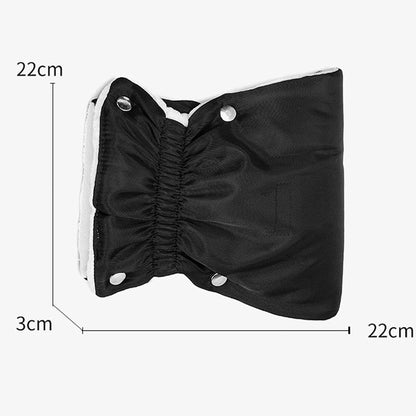 Hand Muff Winter Gloves (2Pcs) - Universal Size, Windproof Hand Warmer with Snap Button Closure