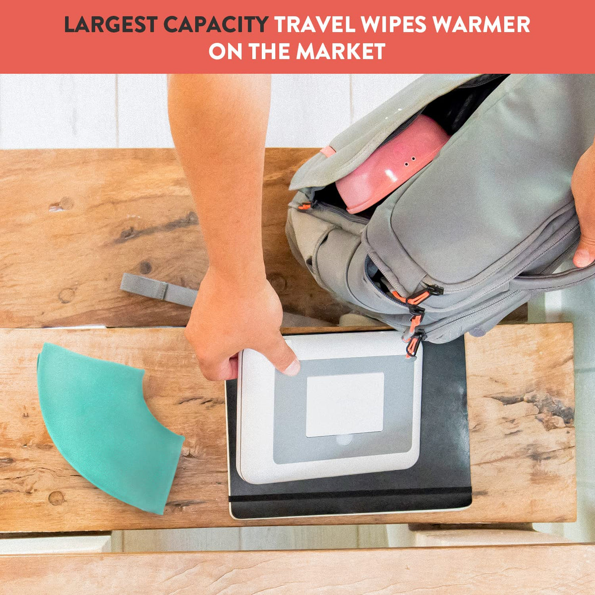 Compact Wipes Warmer, Grey