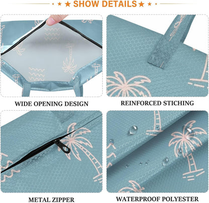 Palm Wave Waterproof Travel Laundry Bag Washable Pack of 2