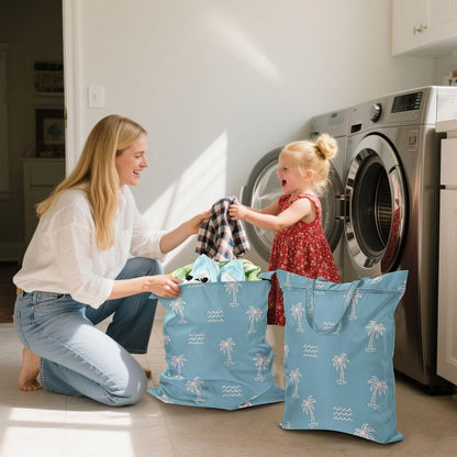 Palm Wave Waterproof Travel Laundry Bag Washable Pack of 2