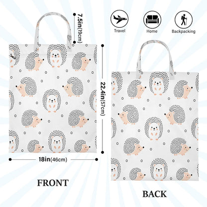 Hedgehog Dot Waterproof Travel Laundry Bag Washable Set of 2