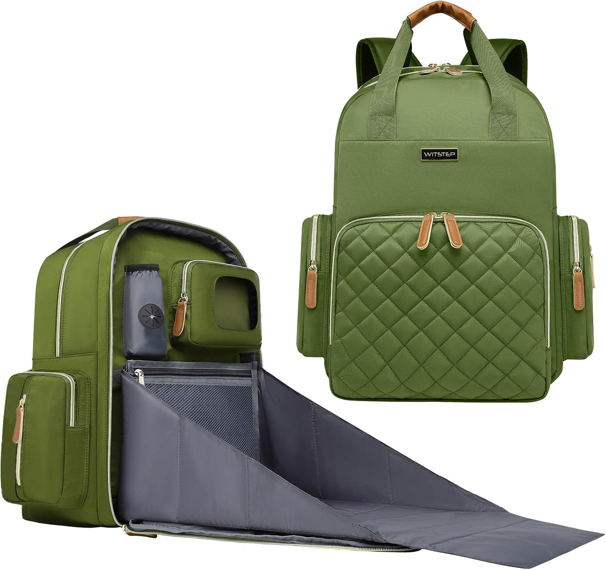 Diaper Bag Backpack with Changing Station, Baby Diaper Organizer Travel Bag