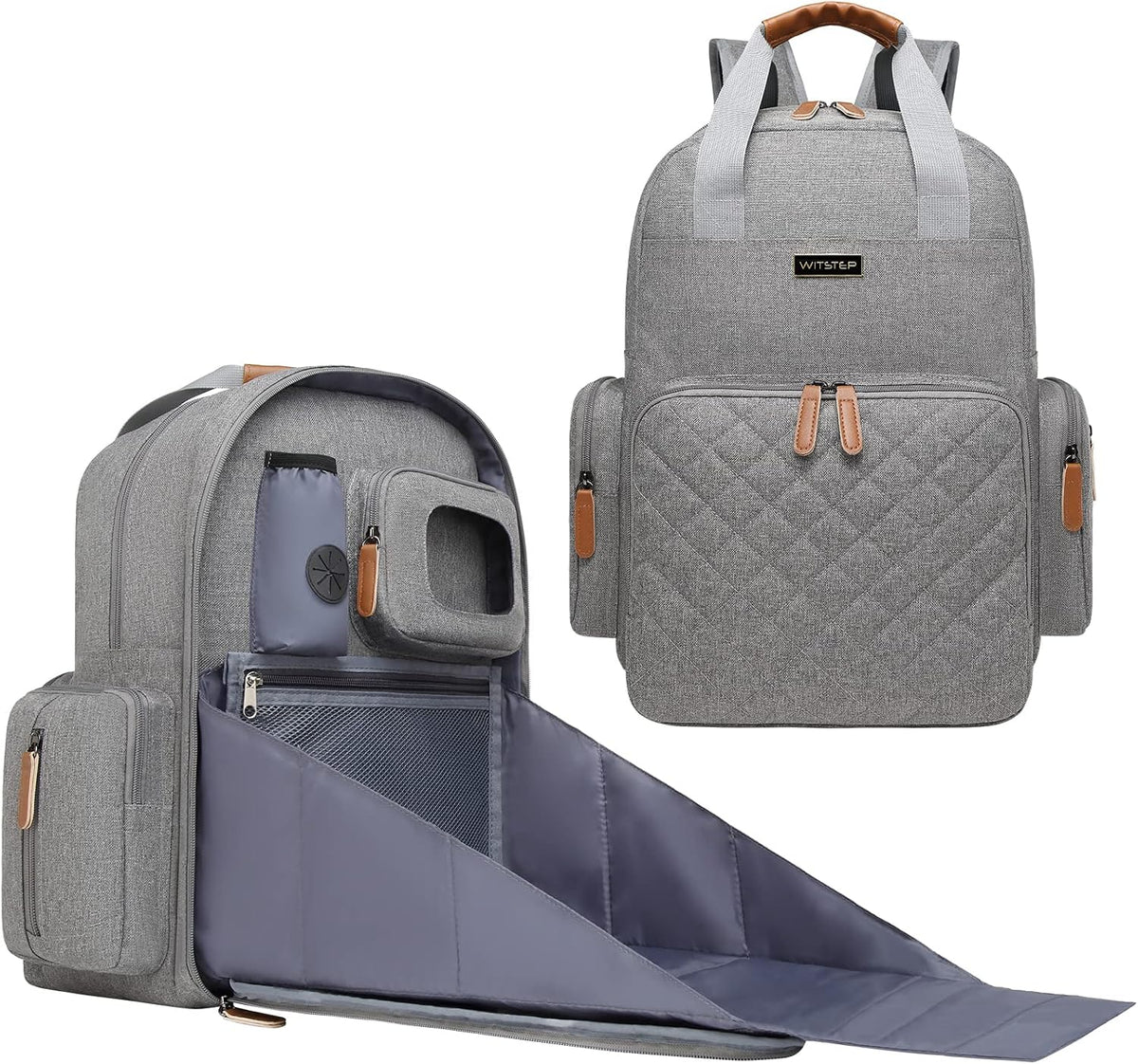Diaper Bag Backpack with Changing Station, Baby Diaper Organizer Travel Bag
