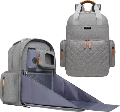 Diaper Bag Backpack with Changing Station, Baby Diaper Organizer Travel Bag