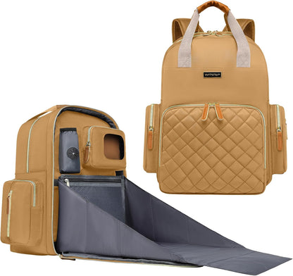 Diaper Bag Backpack with Changing Station, Baby Diaper Organizer Travel Bag
