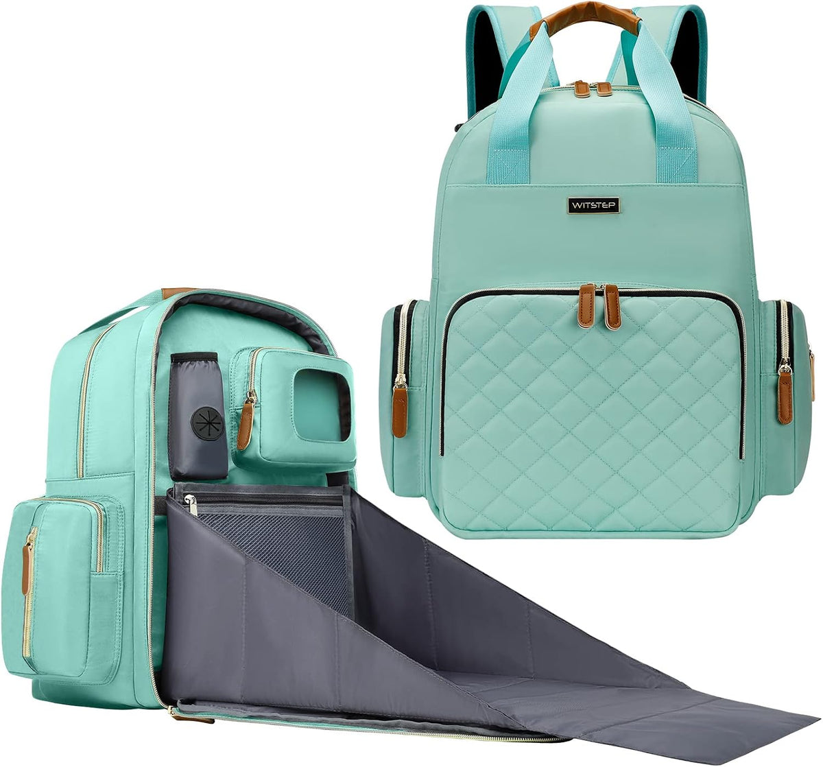 Diaper Bag Backpack with Changing Station, Baby Diaper Organizer Travel Bag