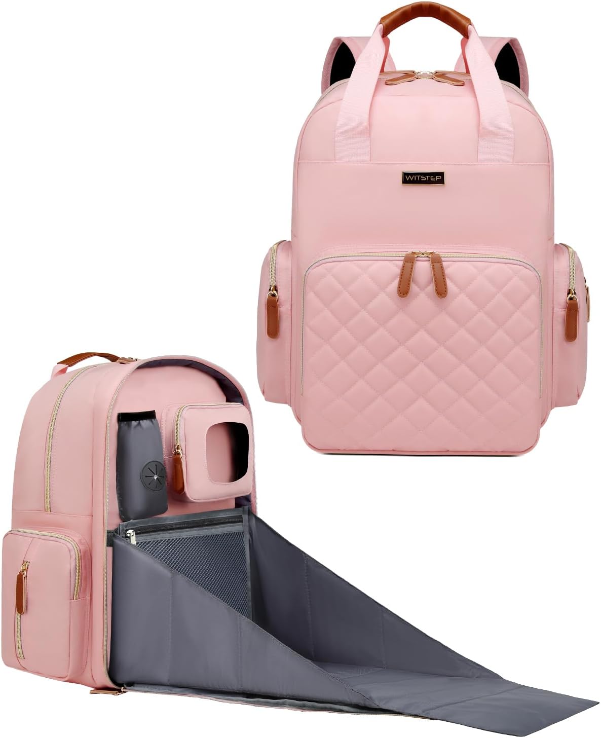 Diaper Bag Backpack with Changing Station, Baby Diaper Organizer Travel Bag