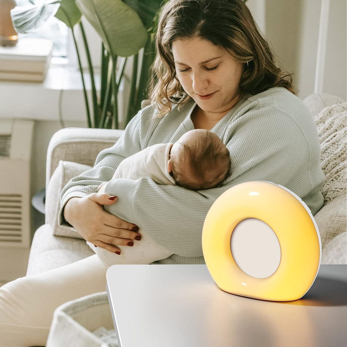 Portable Sound Machine Small Mini White Noise Machine Brown Noise 30 Soothing Sounds Rechargeable Speaker Block Noise 4 Memory Function Natural Baby Adults Kids for Travel Office Privacy Improve Sleep