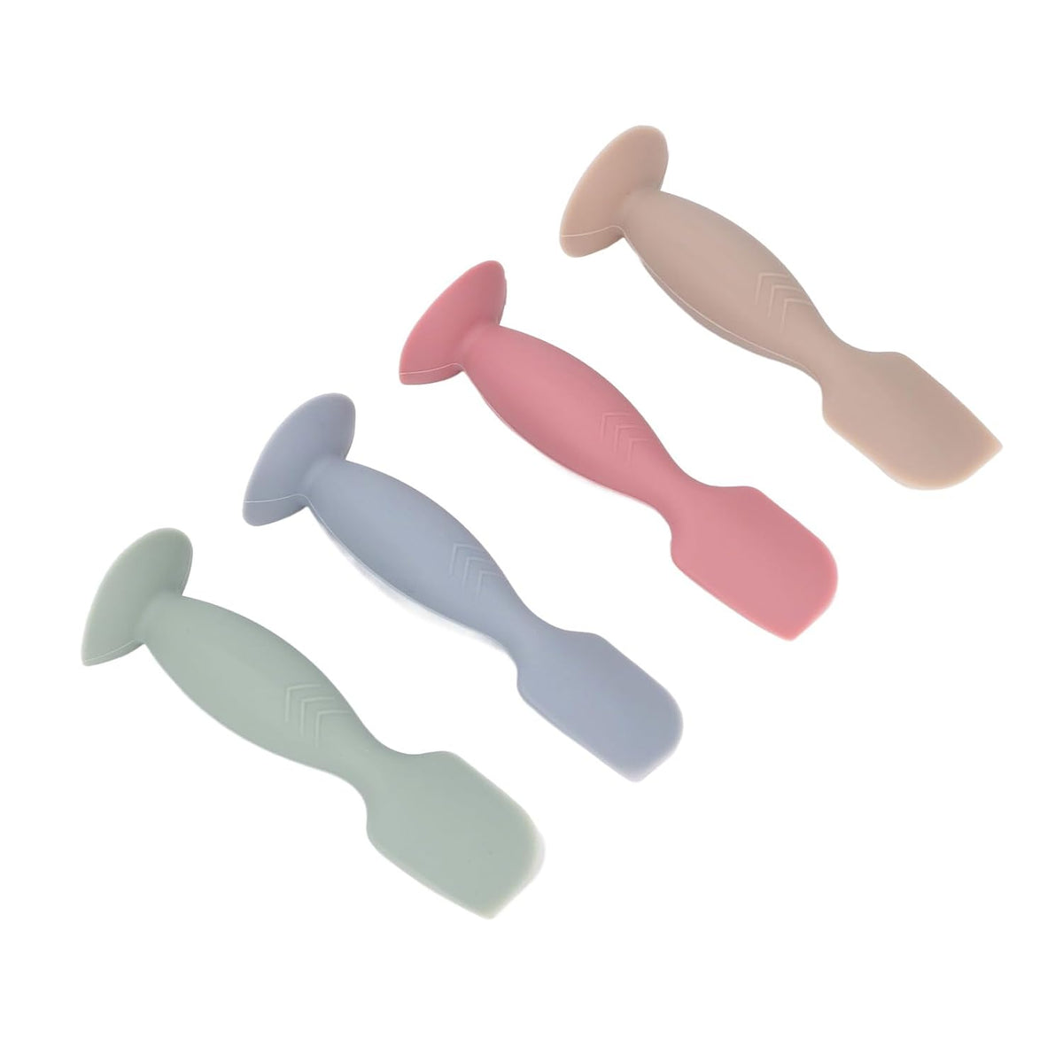 Spatula 4pcs Diaper Cream Spatula Soft Silicone Butt Paste Applicator for Newborns Non Irritating Hygienic Diaper Cream Brush with Suction Cup Easy to Multifunctional (4 Pack