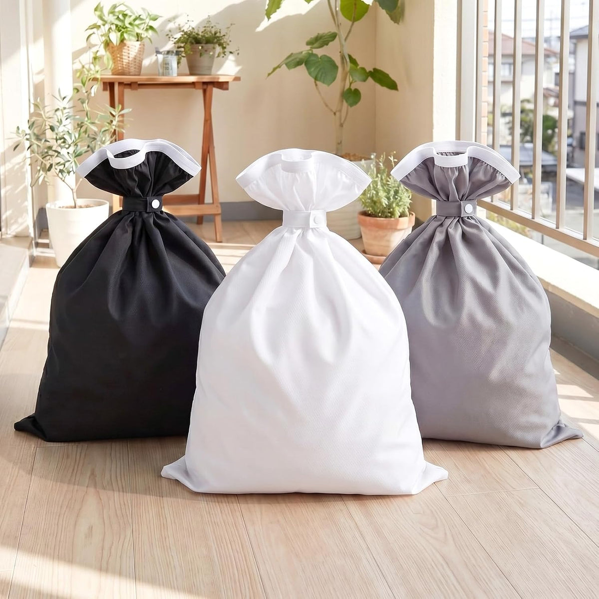 3 Pcs Reusable Diaper Pail Liner Wet Dry Bags,Classic Daily