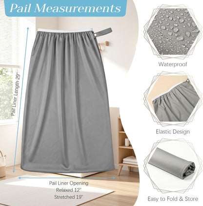 3 Pcs Reusable Diaper Pail Liner Wet Dry Bags,Classic Daily