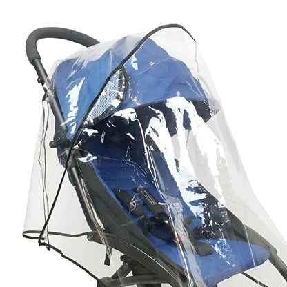 Universal Stroller Rain Cover for Toddler Umbrella Strollers, Waterproof Food-Grade with Ventilation, Clear Window, Easy Install, Wind Snow Weather Protection Stroller Attachment