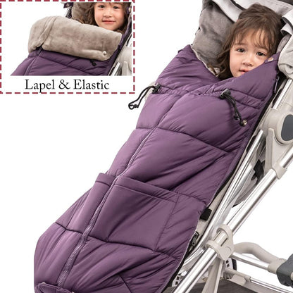 Stroller Footmuff - Universal Winter Thicken Bunting Sleeping Bag, Water Repellent Cover, Shearing Blanket, Fits All Pushchair/Pram/Car Seats with Warm Hand Gloves/Warmmuffs