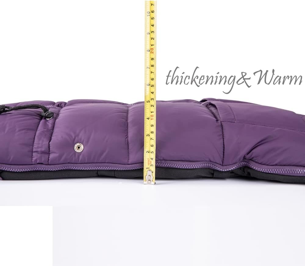 Stroller Footmuff - Universal Winter Thicken Bunting Sleeping Bag, Water Repellent Cover, Shearing Blanket, Fits All Pushchair/Pram/Car Seats with Warm Hand Gloves/Warmmuffs