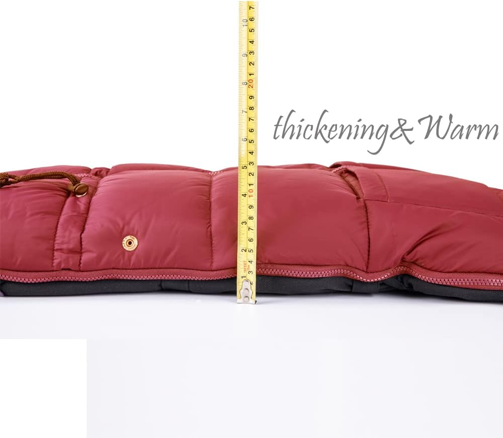Stroller Footmuff - Universal Winter Thicken Bunting Sleeping Bag, Water Repellent Cover, Shearing Blanket, Fits All Pushchair/Pram/Car Seats with Warm Hand Gloves/Warmmuffs