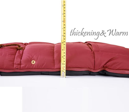 Stroller Footmuff - Universal Winter Thicken Bunting Sleeping Bag, Water Repellent Cover, Shearing Blanket, Fits All Pushchair/Pram/Car Seats with Warm Hand Gloves/Warmmuffs