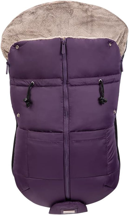Stroller Footmuff - Universal Winter Thicken Bunting Sleeping Bag, Water Repellent Cover, Shearing Blanket, Fits All Pushchair/Pram/Car Seats with Warm Hand Gloves/Warmmuffs
