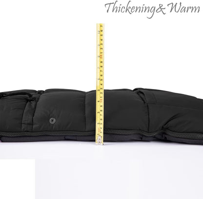 Stroller Footmuff - Universal Winter Thicken Bunting Sleeping Bag, Water Repellent Cover, Shearing Blanket, Fits All Pushchair/Pram/Car Seats with Warm Hand Gloves/Warmmuffs