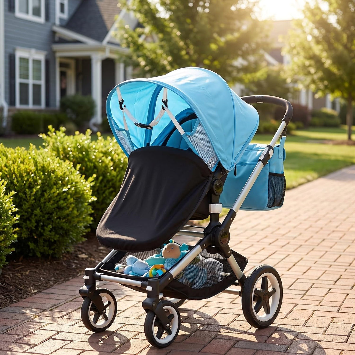 2pcs Stroller Sunshade Cover Replacement, Baby Pushchair Canopy