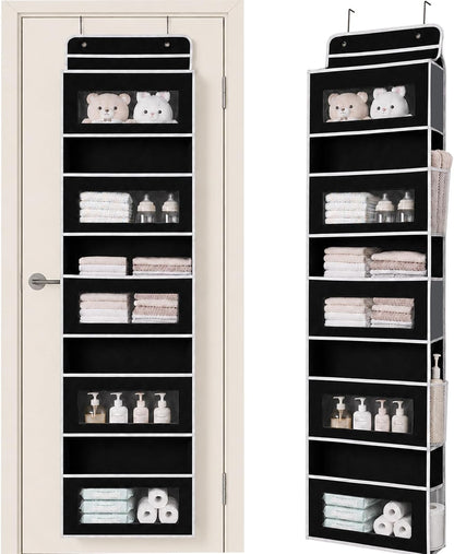 Over Door Organizer, 5 Tier Hanging Storage Rack, 44lb Heavy Duty