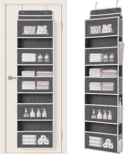 Over Door Organizer, 5 Tier Hanging Storage Rack, 44lb Heavy Duty