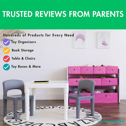 Kids Toy Organizer with 9 Fabric Bins, 3 Tier Storage Shelf