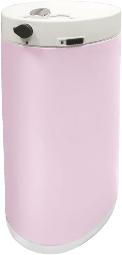 Diaper Pail, Baby Diaper Trash Can, Pink Garbage Pail with Lid
