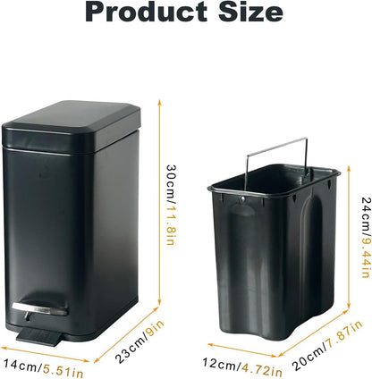 Diaper Pail, Baby Diaper Trash Can, Pink Garbage Pail with Lid