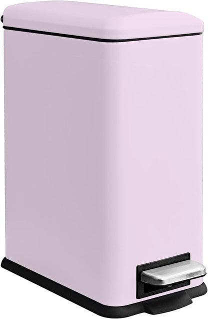 Diaper Pail, Baby Diaper Trash Can, Pink Garbage Pail with Lid